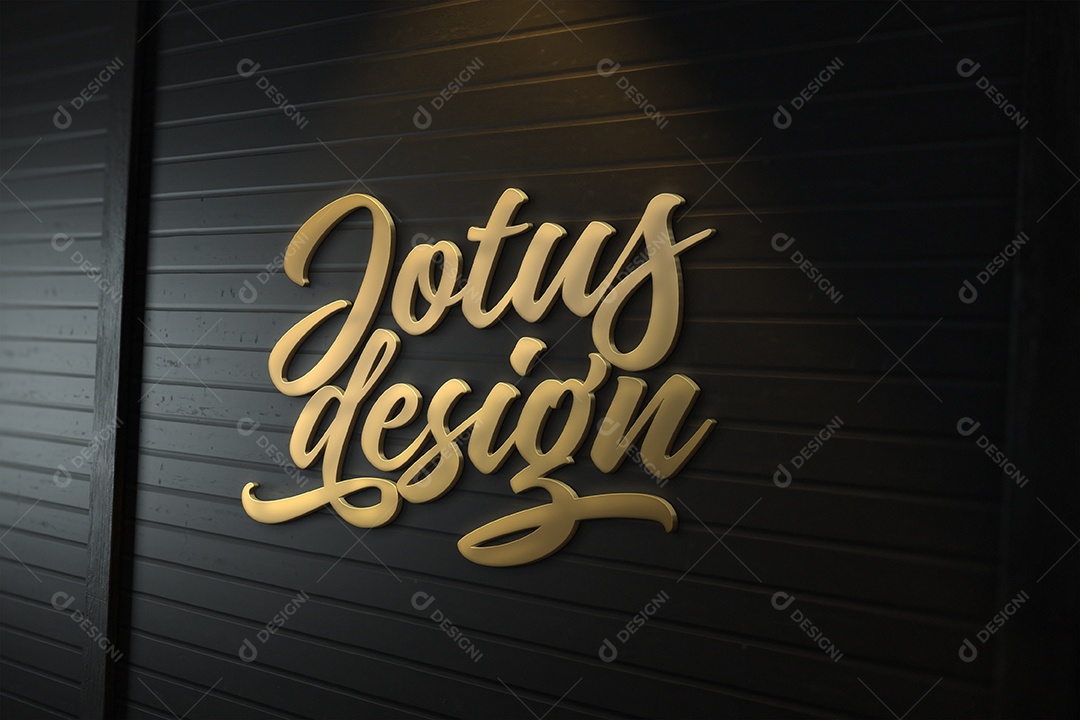Mockup Empresa de Concreto de Luxo Com Logotipo 3D de Parede Para Composição PSD