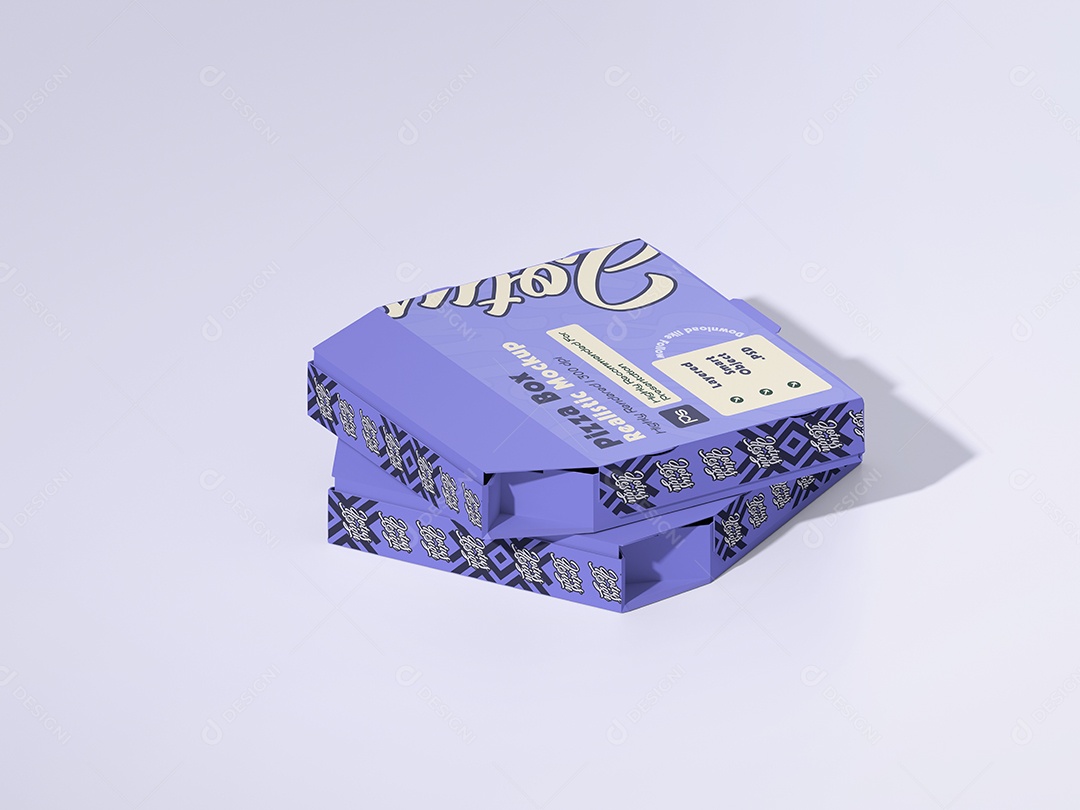 Mockup Caixa de Pizza Para Composição PSD Editável