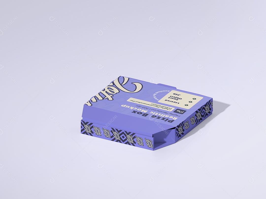 Mockup Caixa de Pizza Para Composição PSD Editável