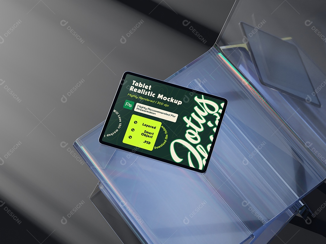 Mockup de Tablet Para Composição PSD Editável