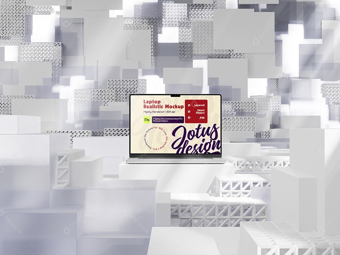Mockup de Notebook Para Composição PSD Editável
