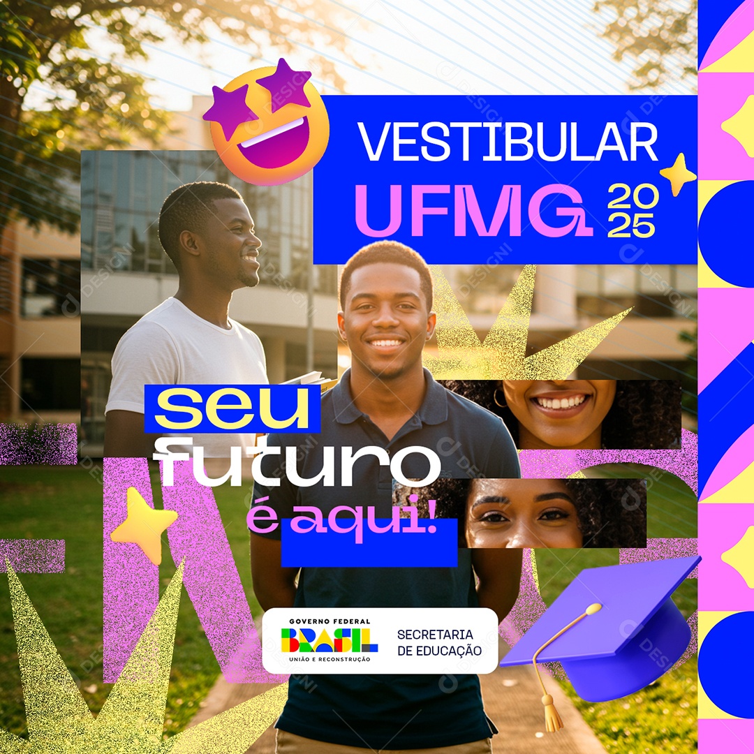 Vestibular UFMG 2025 Seu Futuro é Aqui Social Media PSD Editável