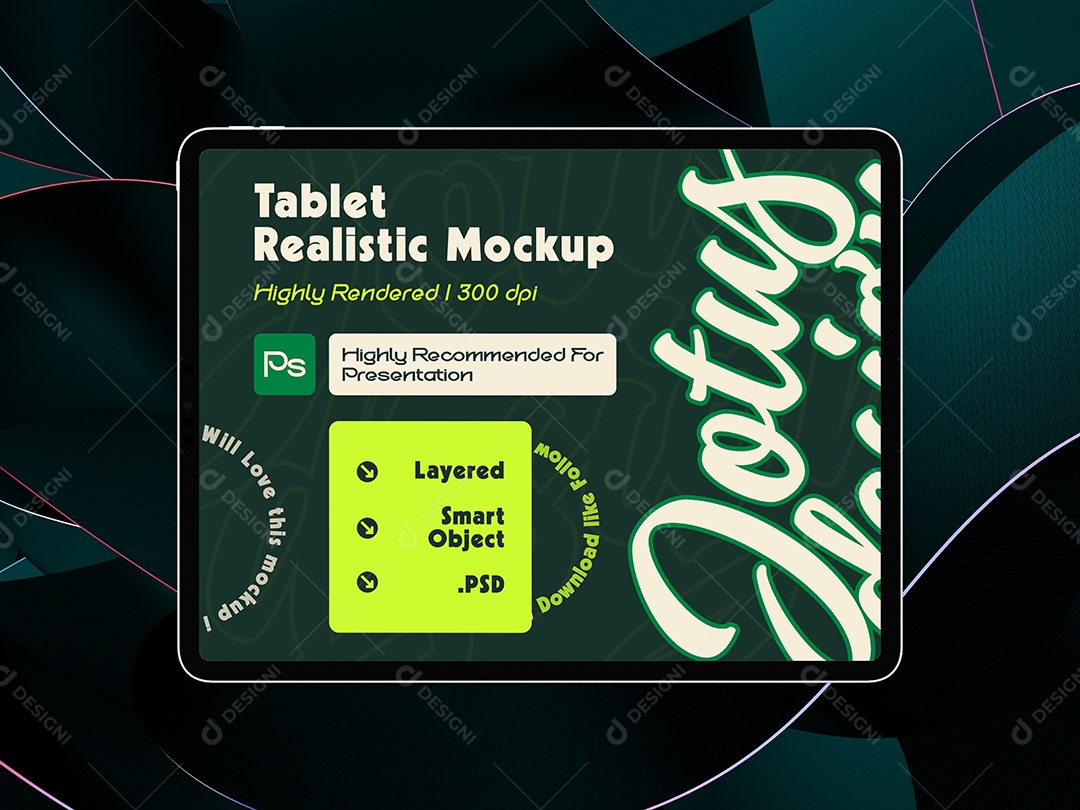 Mockup de Notebook Para Composição PSD Editável