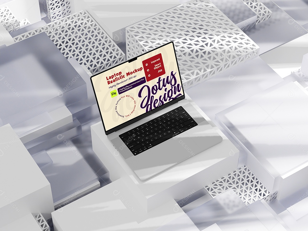 Mockup de Notebook Para Composição PSD Editável