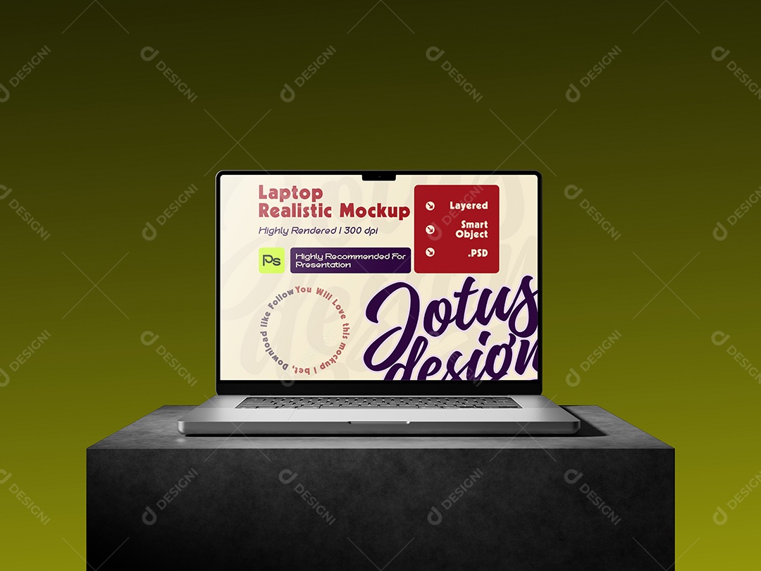 Mockup de Computador Para Composição PSD Editável