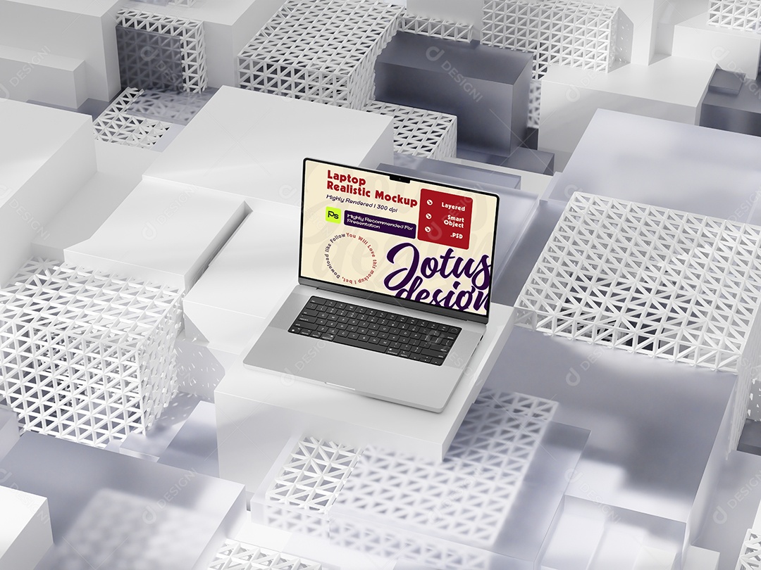 Mockup de Computador Para Composição PSD Editável