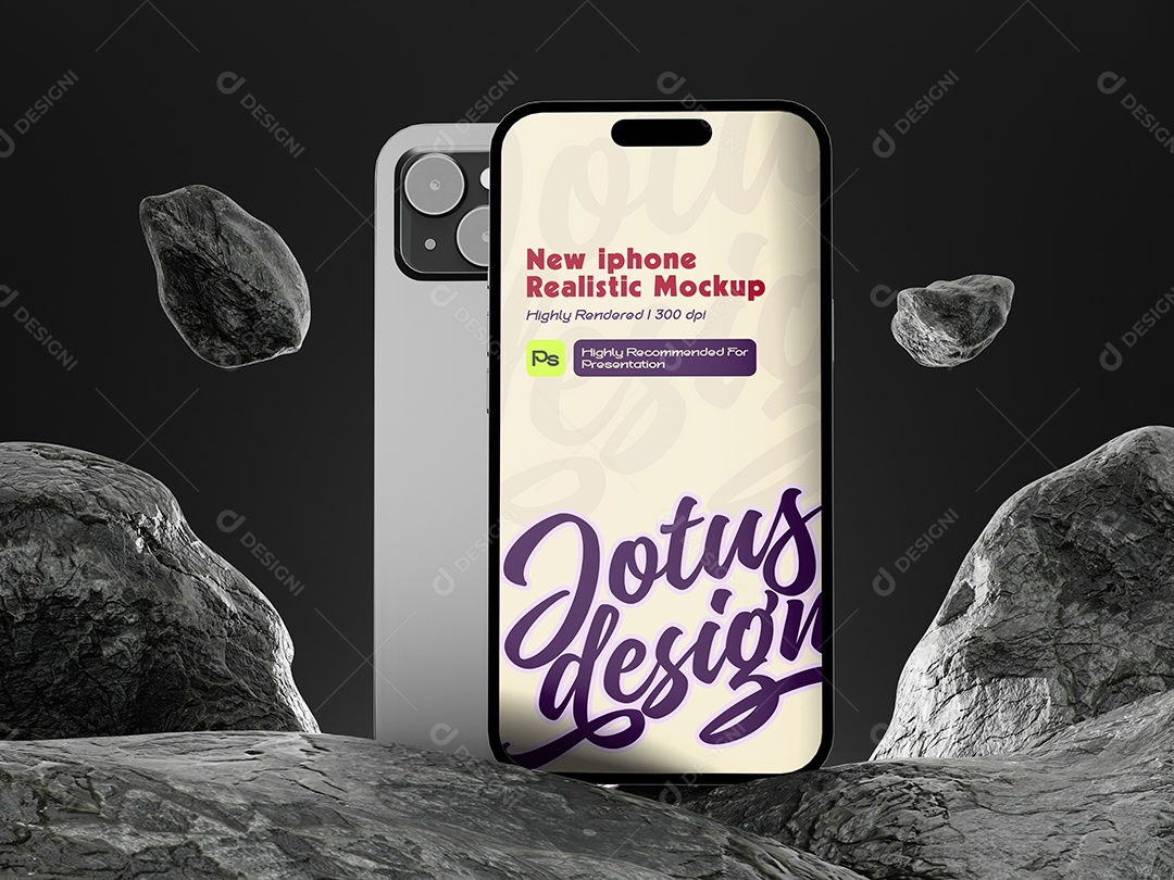 Mockup de Celular Frentene Verso Para Composição PSD Editá