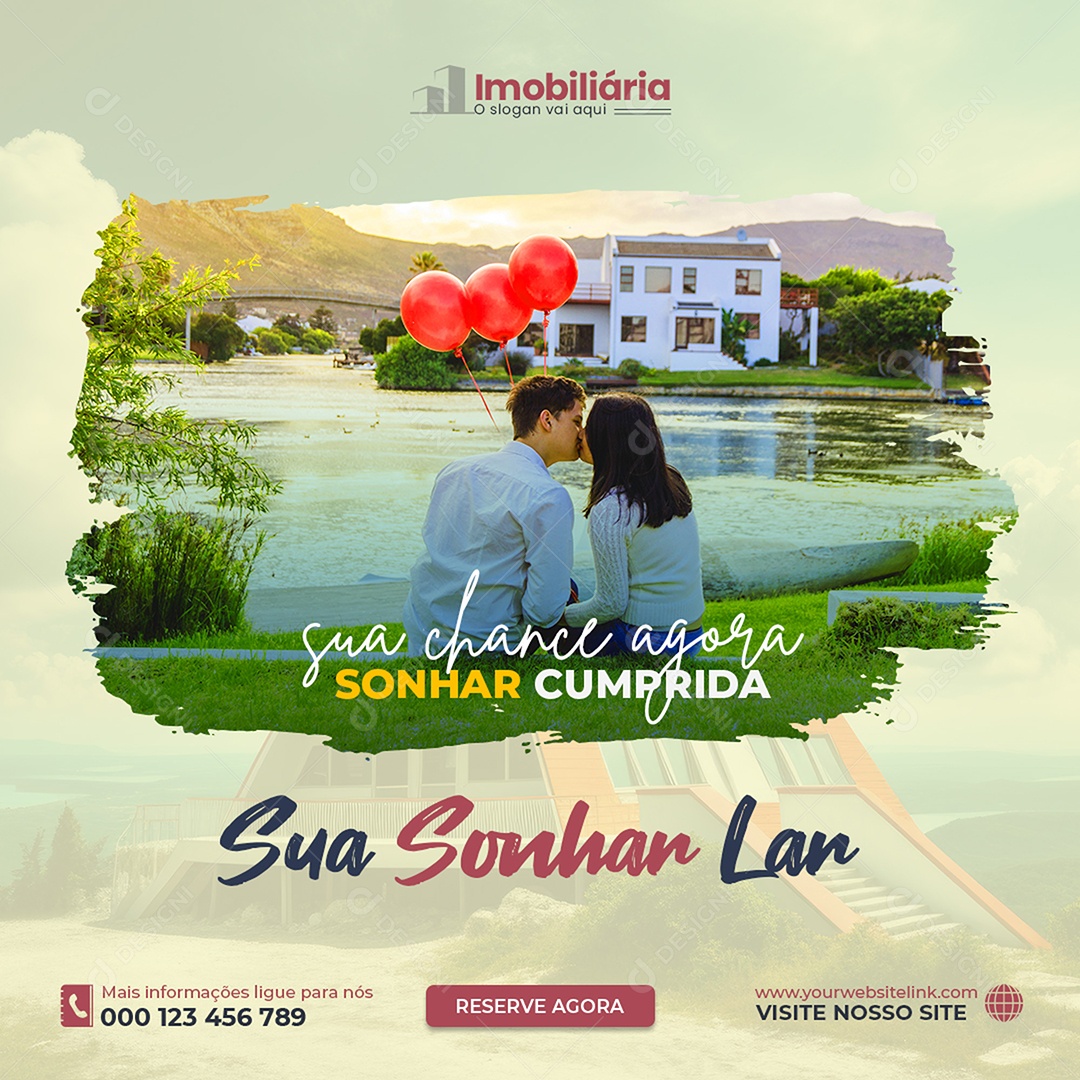 Imobiliária Seu Sonhado Lar Social Media PSD Editável
