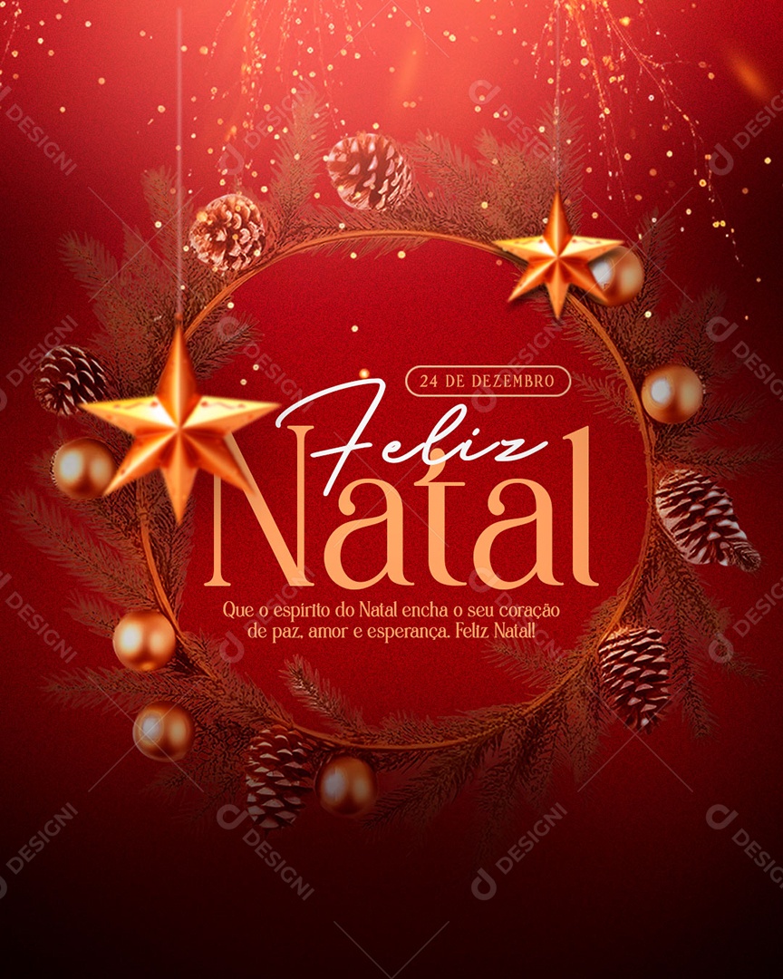 Social Media PSD Editável Feliz Natal 25 De Dezembro PSD Editável