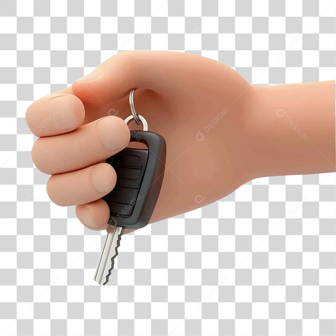 Mão com Chave PNG Transparente