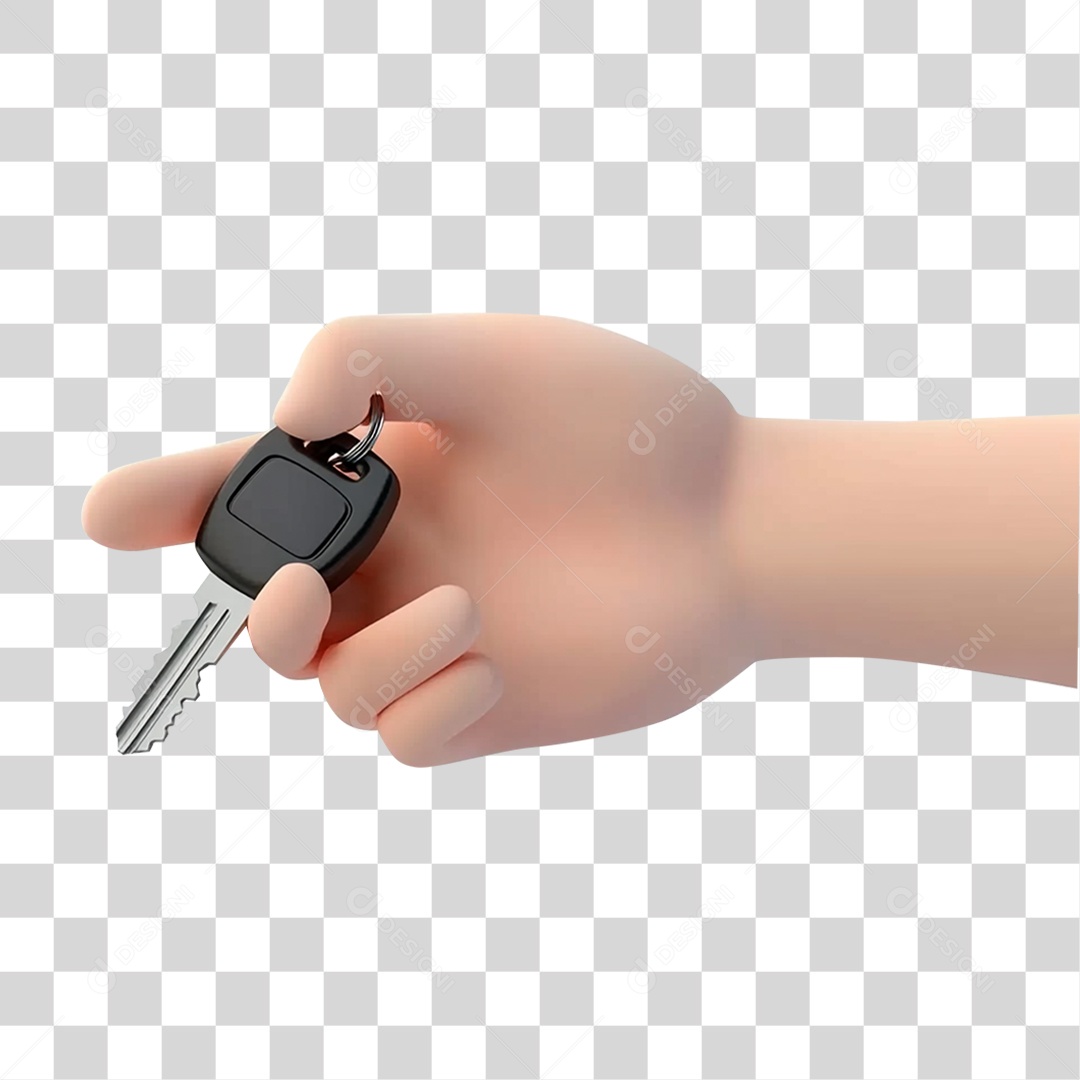 Mão com Chave PNG Transparente