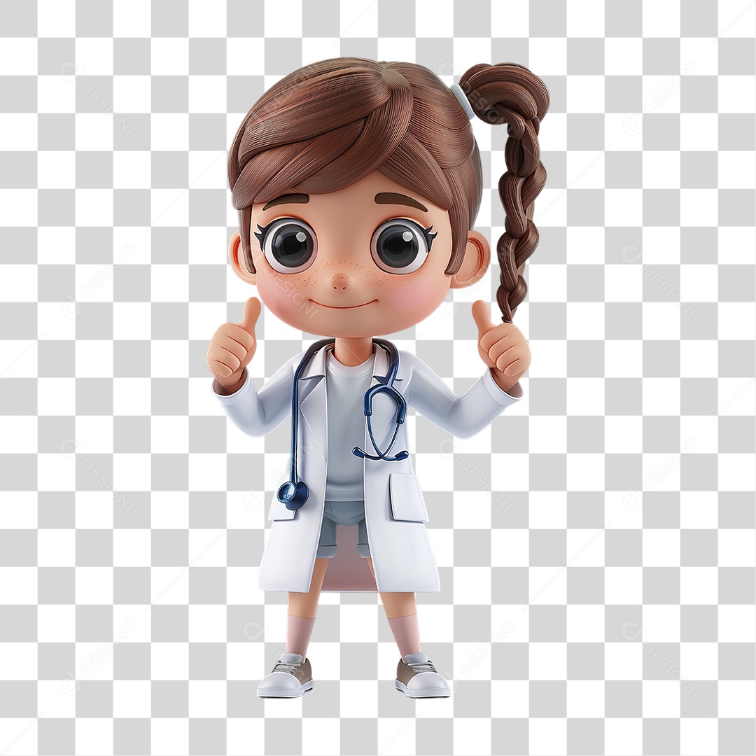 Personagem Jovem em Estilo 3D Formato PNG Transparente