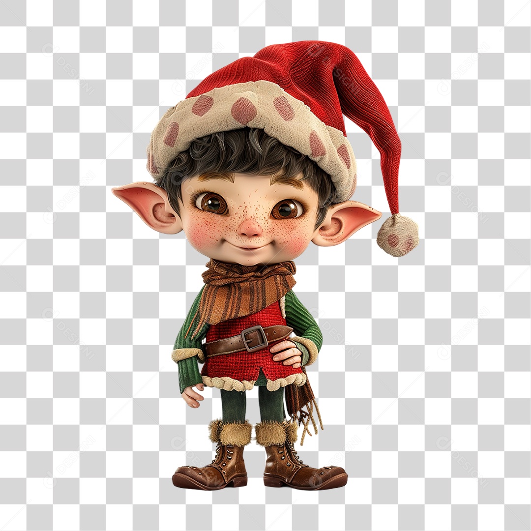 Personagem Guerreiro em Estilo 3D Formato PNG Transparente
