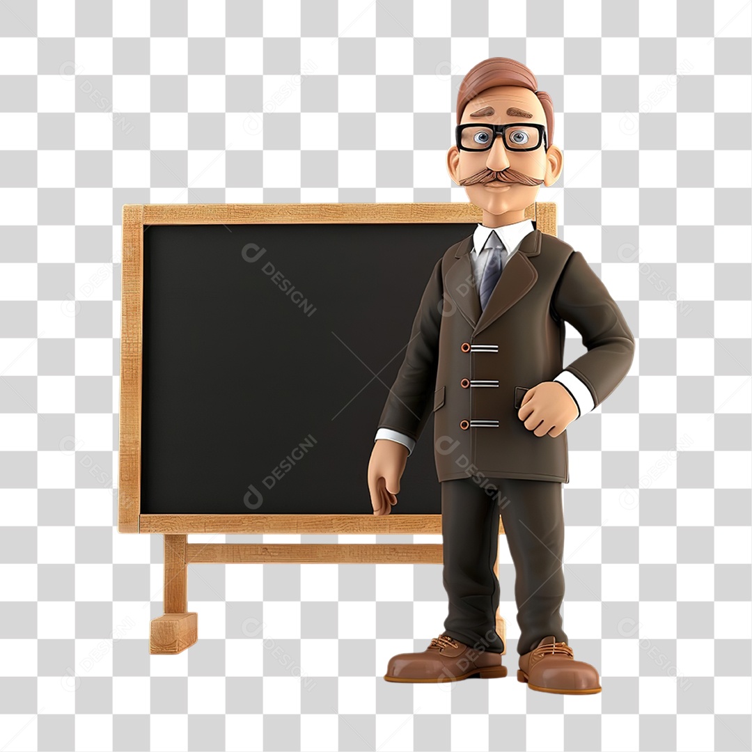 Quadro Negro Escolar Para Anotações Formato PNG Transparente