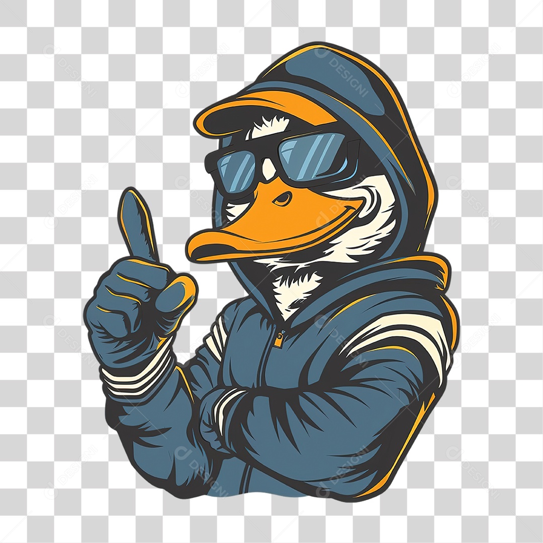 Personagem Masculino Pato Em Estilo Realista Formato PNG Transparente