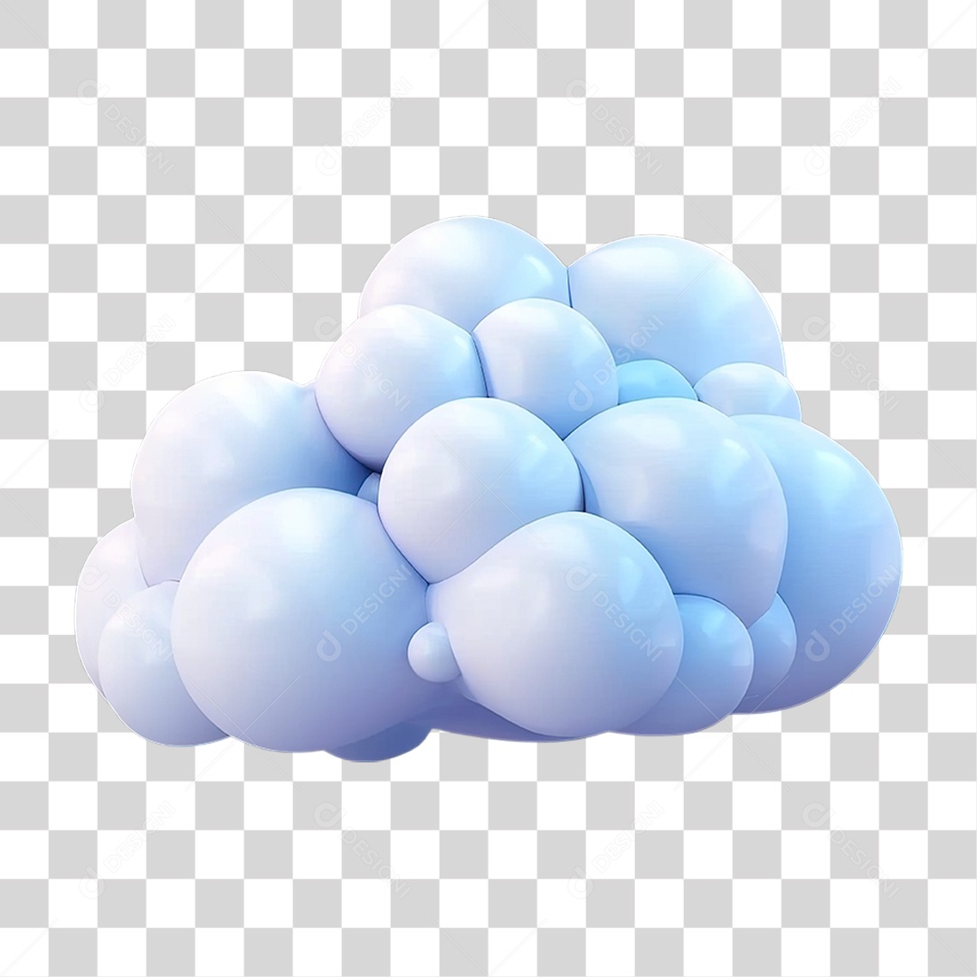 Conjunto de Nuvens Brancas Macias Formato PNG Transparente