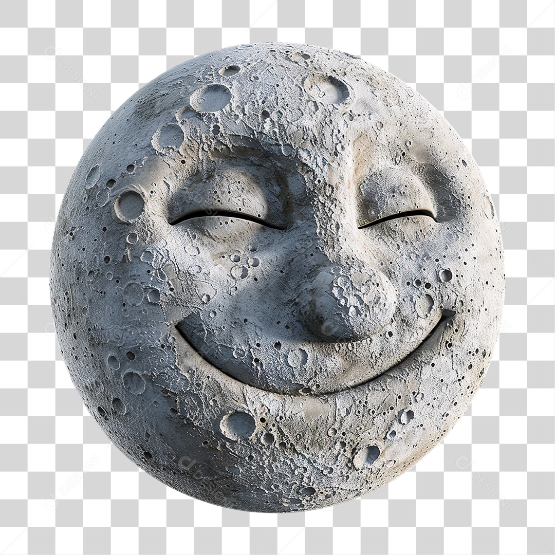 Conjunto de Fases Da Lua Em Estilo Realista Formato PNG Transparente