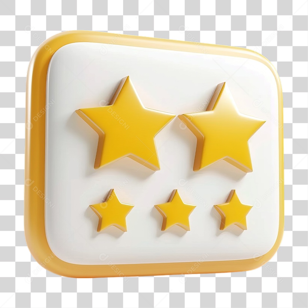 Balão Dourado em Forma de Estrela Formato PNG Transparente