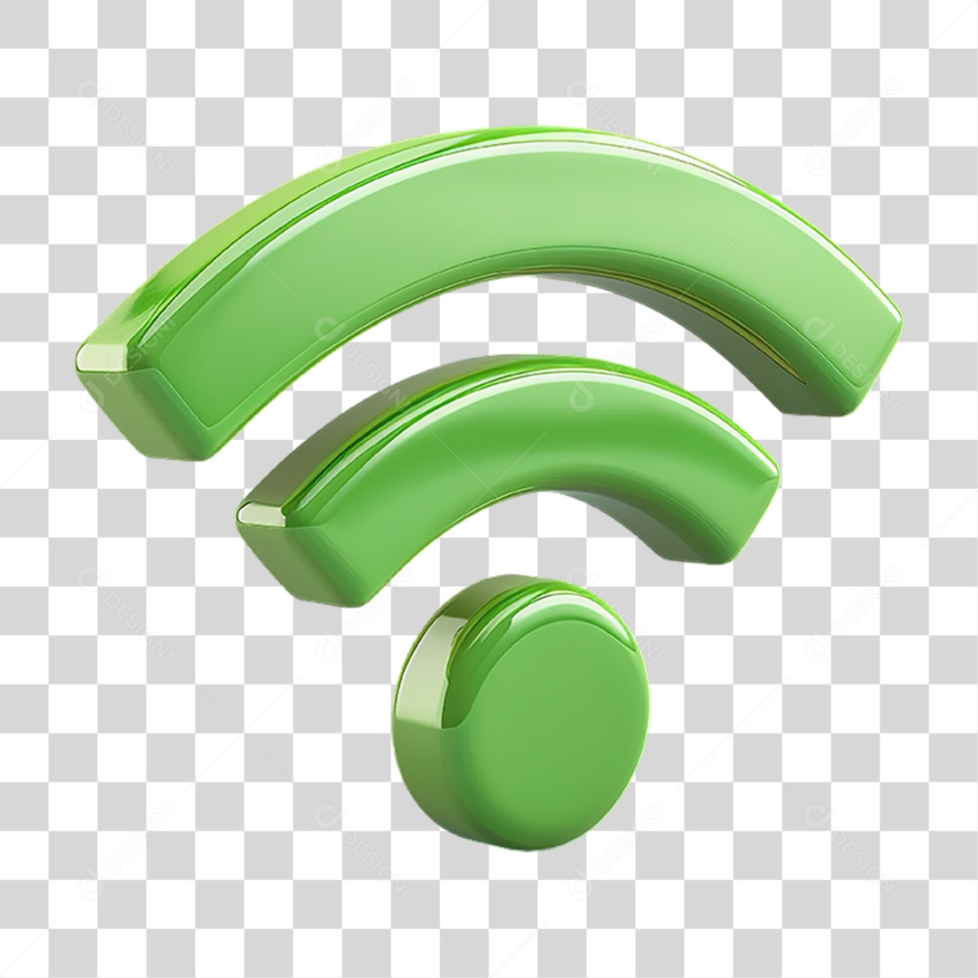 Ícone de Wi-Fi em Estilo Moderno Utilizado Para Representar Conexão Internet PNG Transparente
