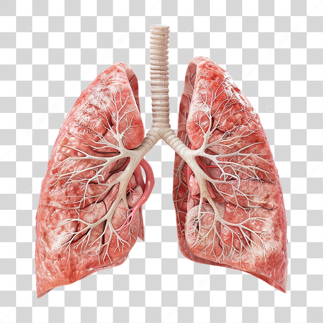 Representação Anatômica Dos Pulmões Humanos Utilizada Em Conteúdos De Saúde Medicina E Biologia Formato PNG Transparente