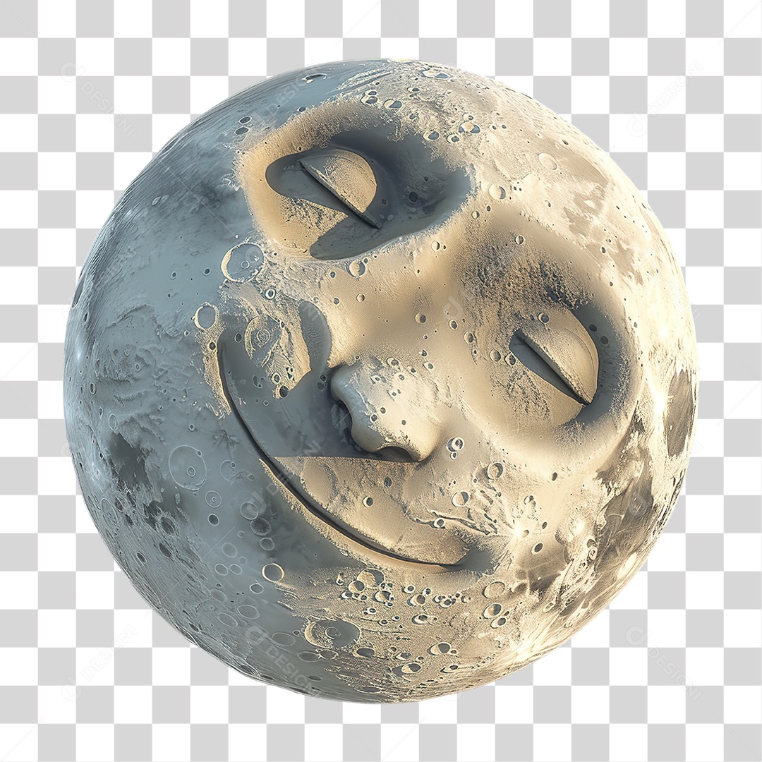 Imagem Da Lua Cheia Representando O Satélite Natural Da Terra, Ideal Para Projetos De Astronomia, Céu Noturno E Espaço. Formato PNG Transparente.