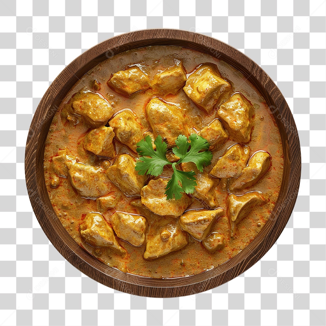 Ensopado de Carne com Molho em Estilo Realista Servido no Prato Formato PNG Transparente