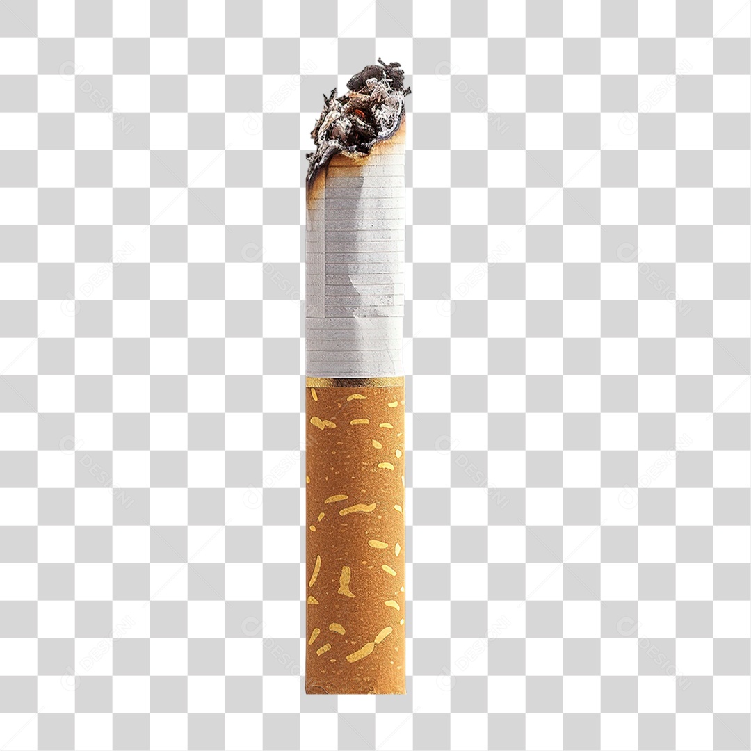Cigarro Isolado em Estilo Realista Formato PNG Transparente