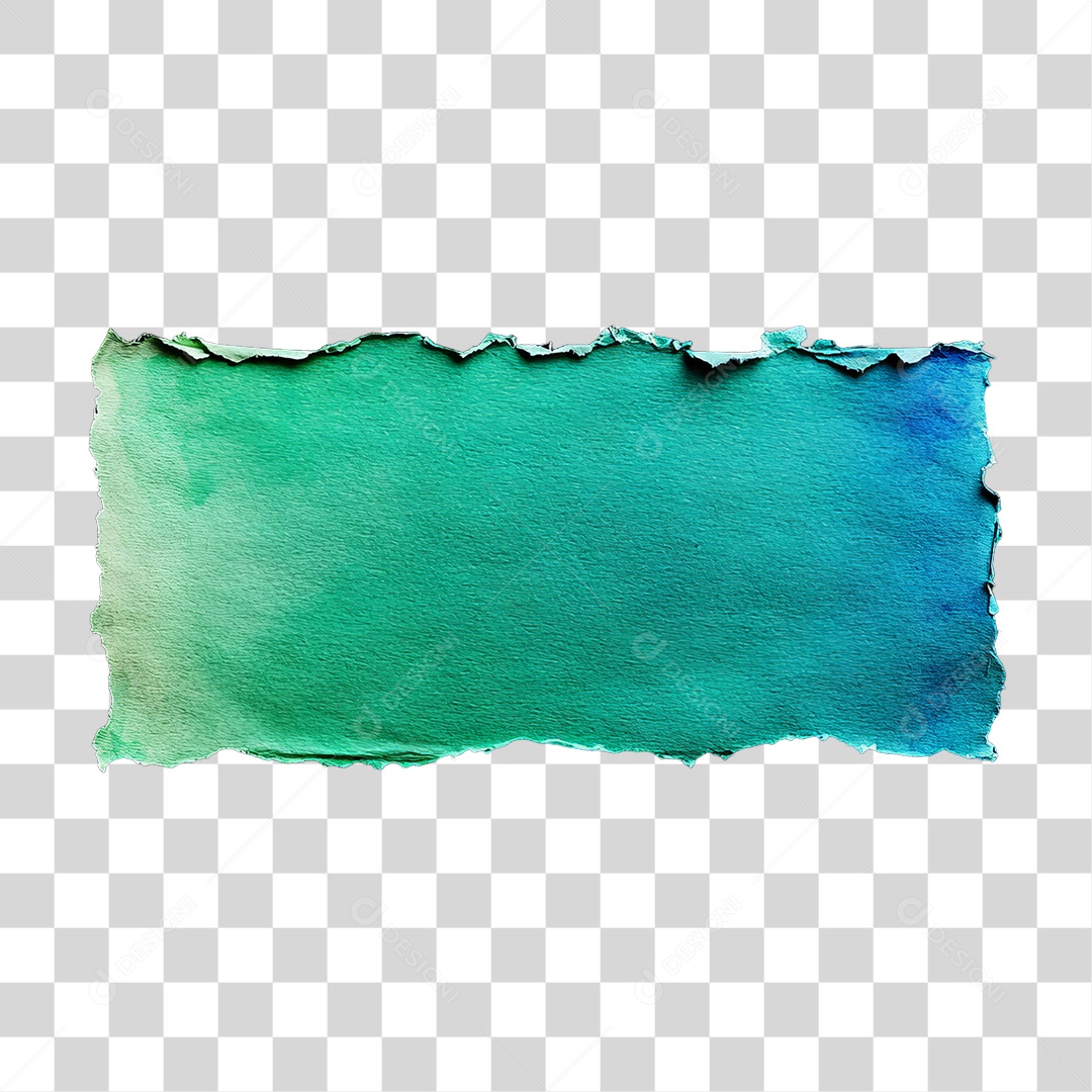 Elemento 3D Papel Amassado Rasgado PNG Transparente