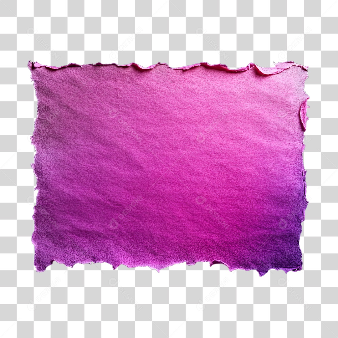 Elemento 3D Papel Amassado Rasgado PNG Transparente