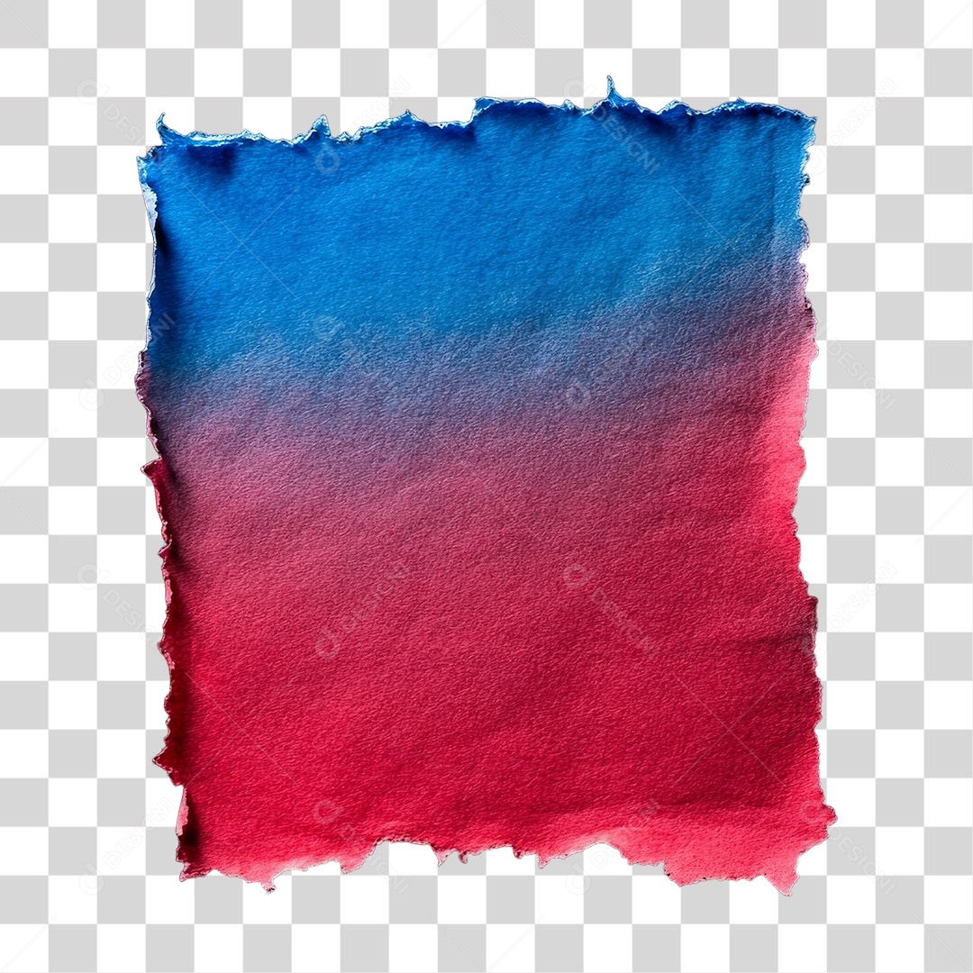 Elemento 3D Papel Amassado Rasgado PNG Transparente