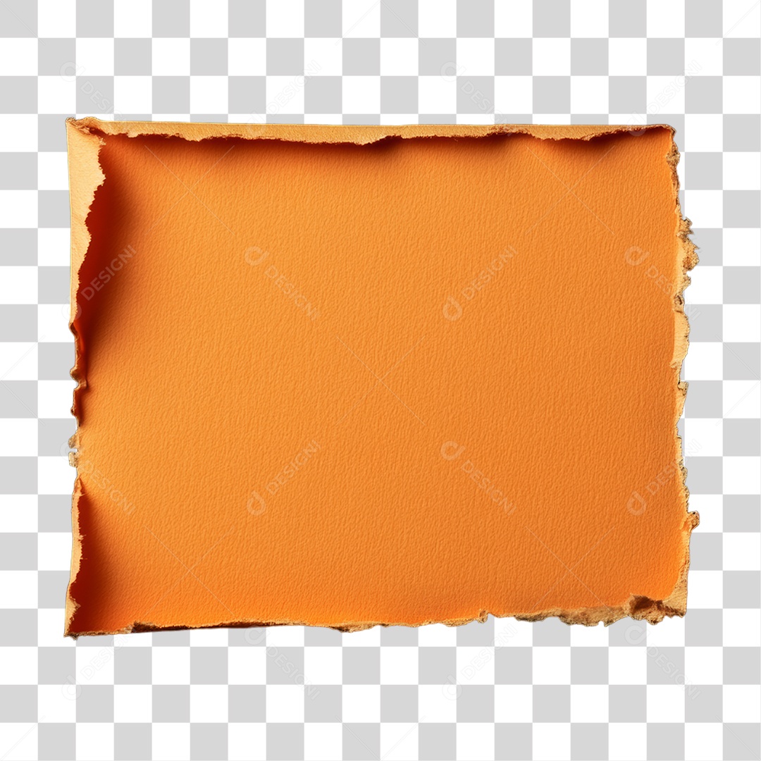 Elemento 3D Papel Amassado Rasgado PNG Transparente