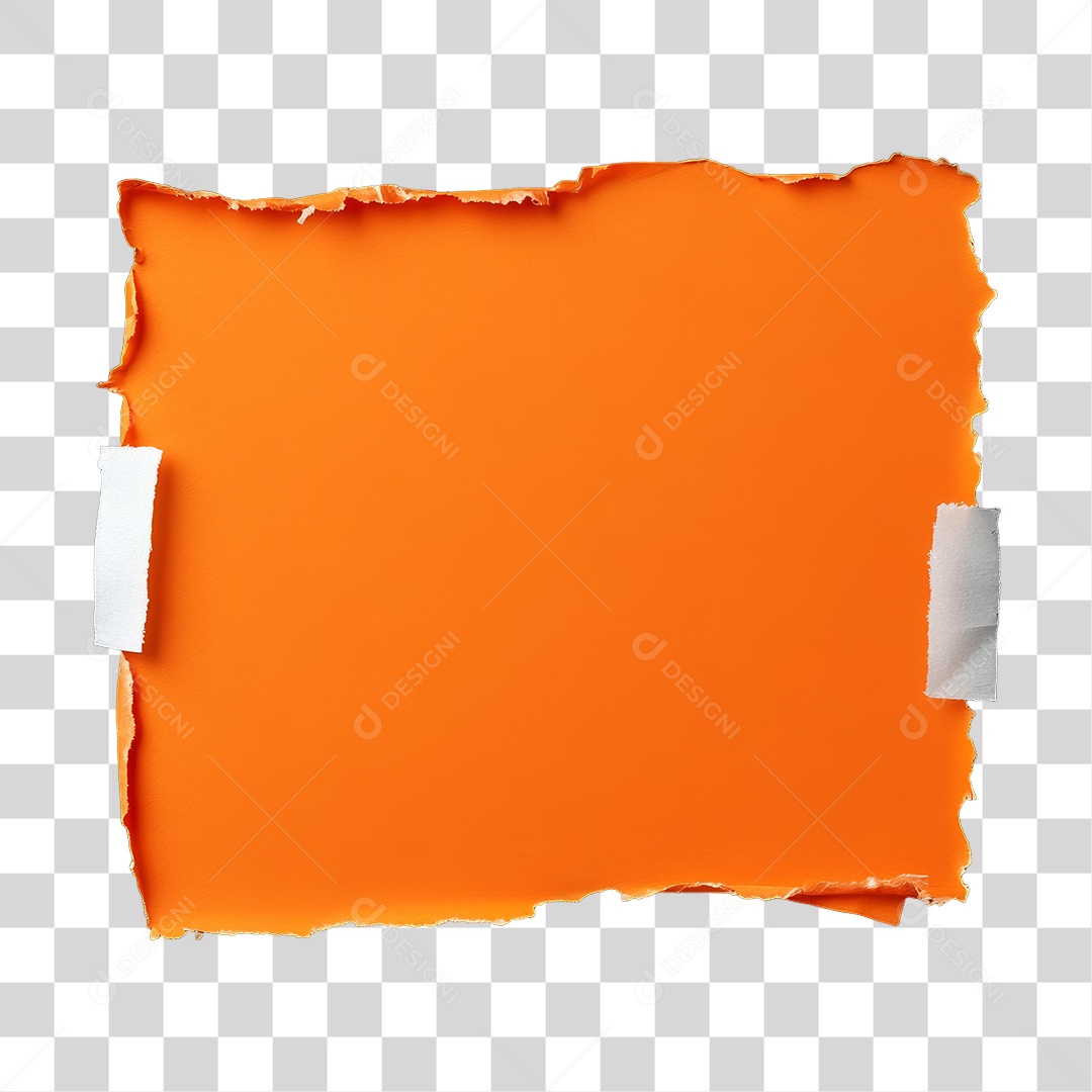Elemento 3D Papel Amassado Rasgado PNG Transparente