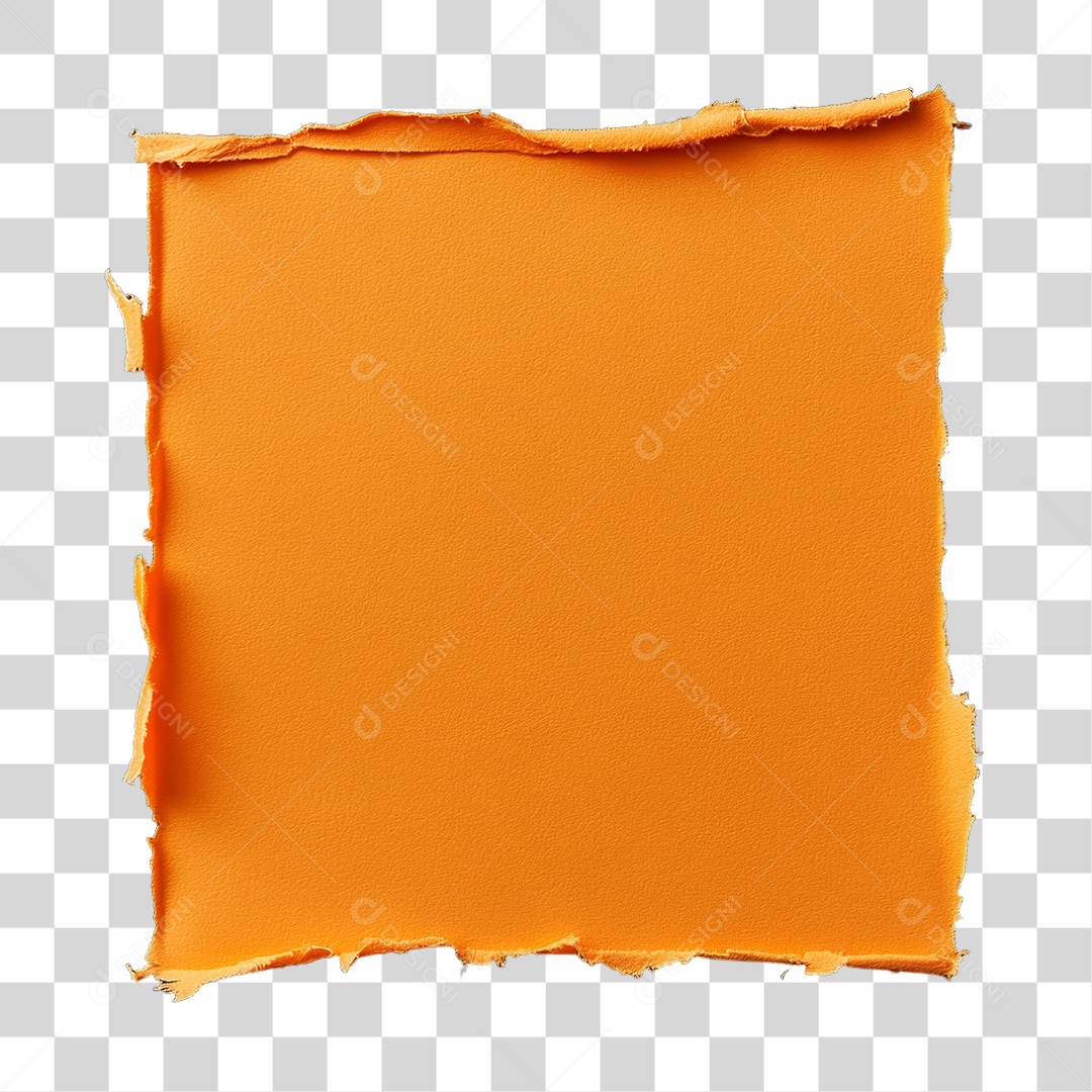 Elemento 3D Papel Amassado Rasgado PNG Transparente