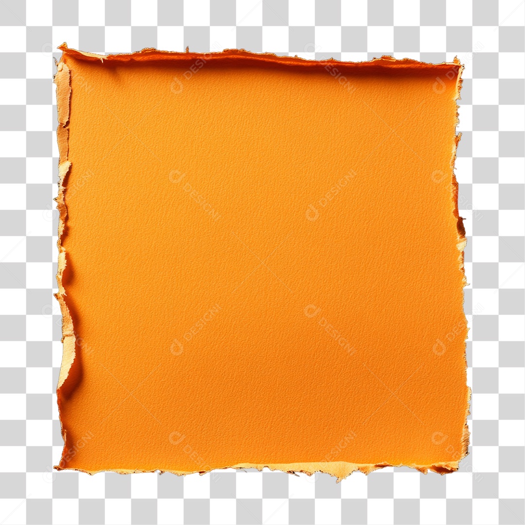 Elemento 3D Papel Amassado Rasgado PNG Transparente