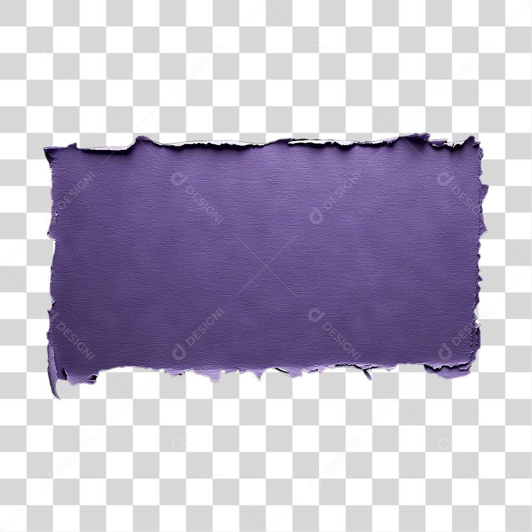 Elemento 3D Papel Amassado Rasgado PNG Transparente