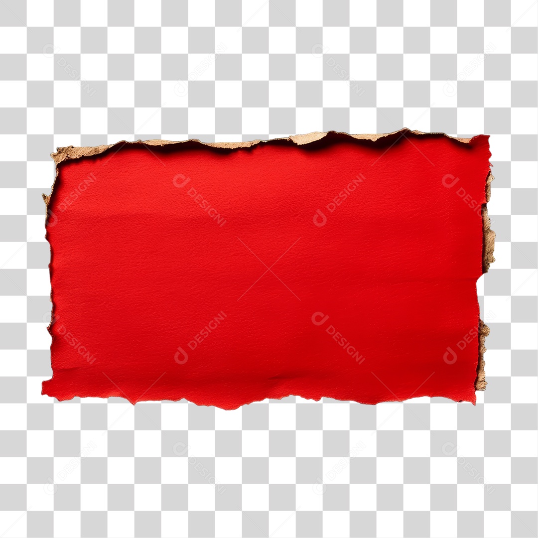 Elemento 3D Papel Amassado Rasgado PNG Transparente