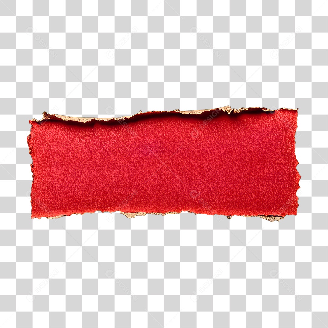 Elemento 3D Papel Amassado Rasgado PNG Transparente