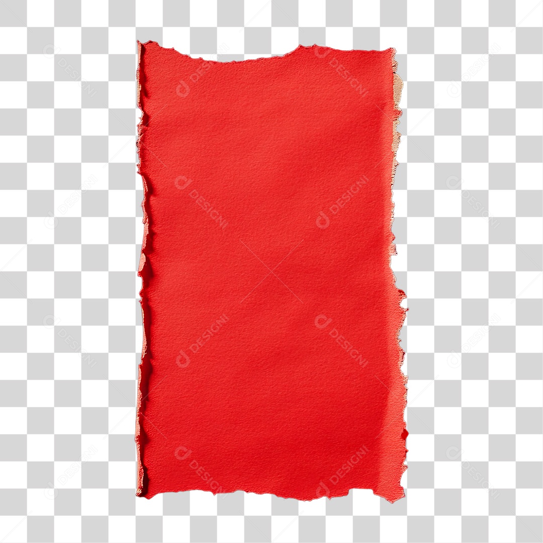 Elemento 3D Papel Amassado Rasgado PNG Transparente