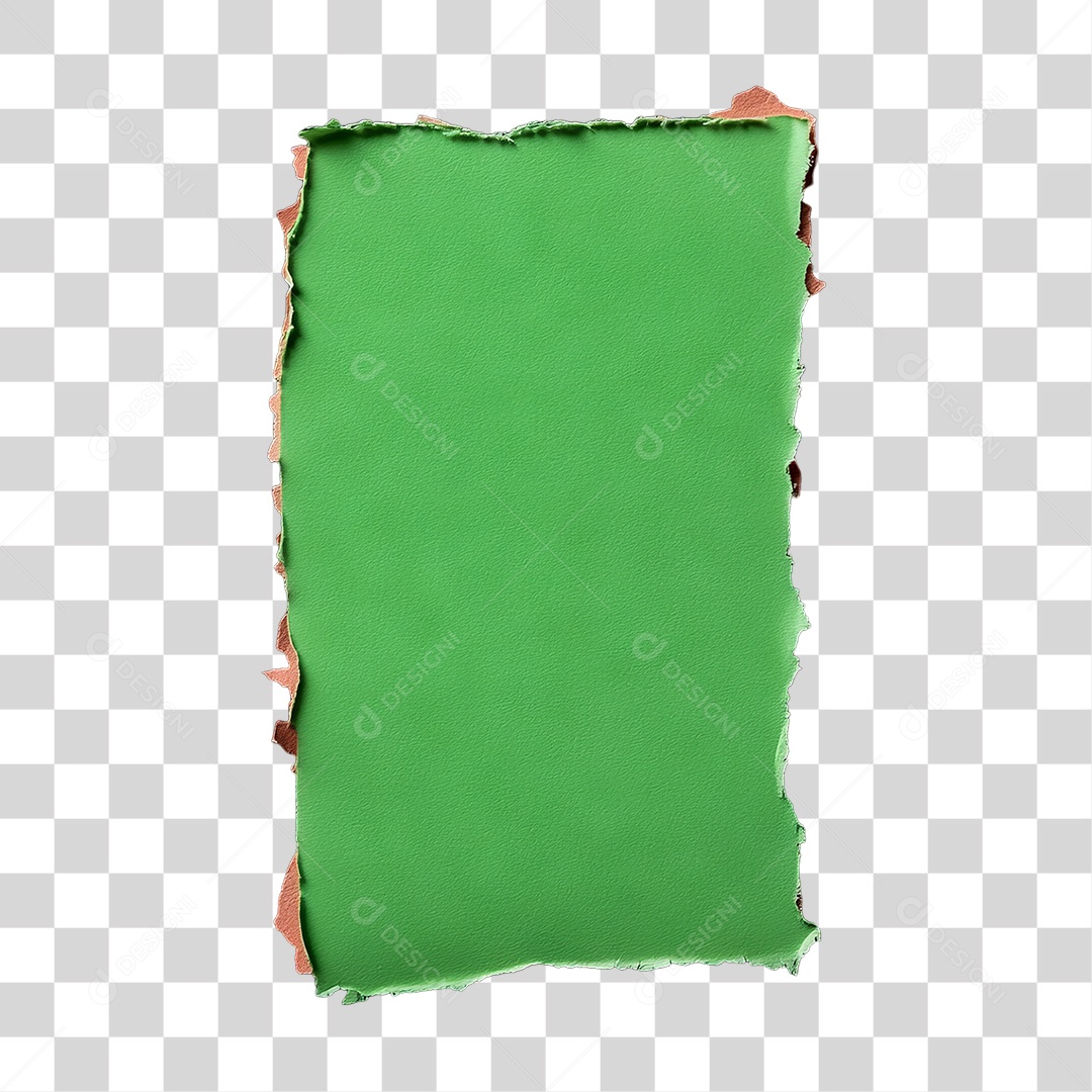 Elemento 3D Papel Amassado Rasgado PNG Transparente