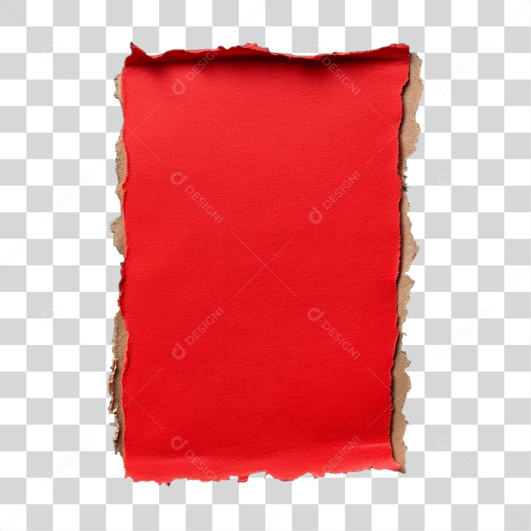 Elemento 3D Papel Amassado Rasgado PNG Transparente