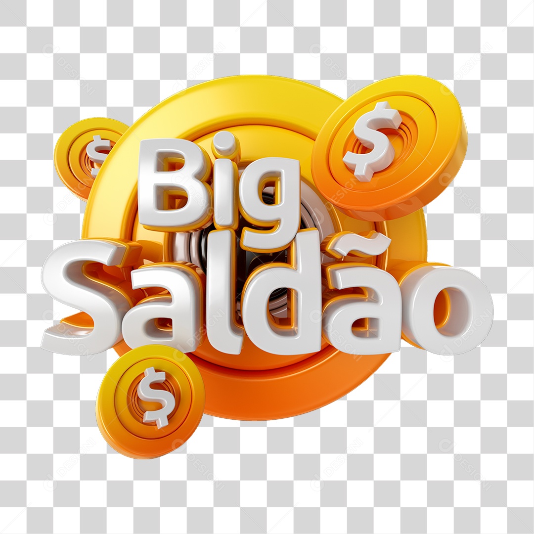 Selo 3D Big Saldão PNG Transparente