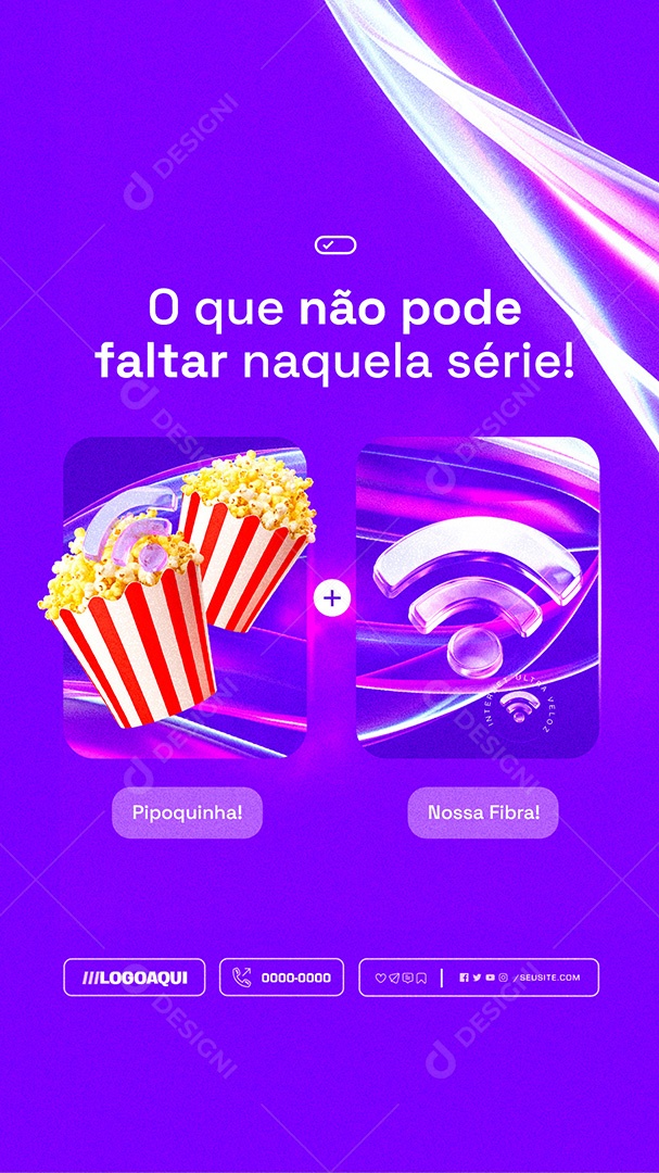 Story O Que Não Pode Faltar Naquela Série Social Media PSD Editável