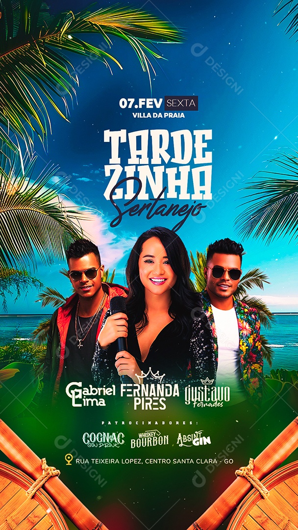 Story Flyer Tardezinha Sertanejo Social Media PSD Editável
