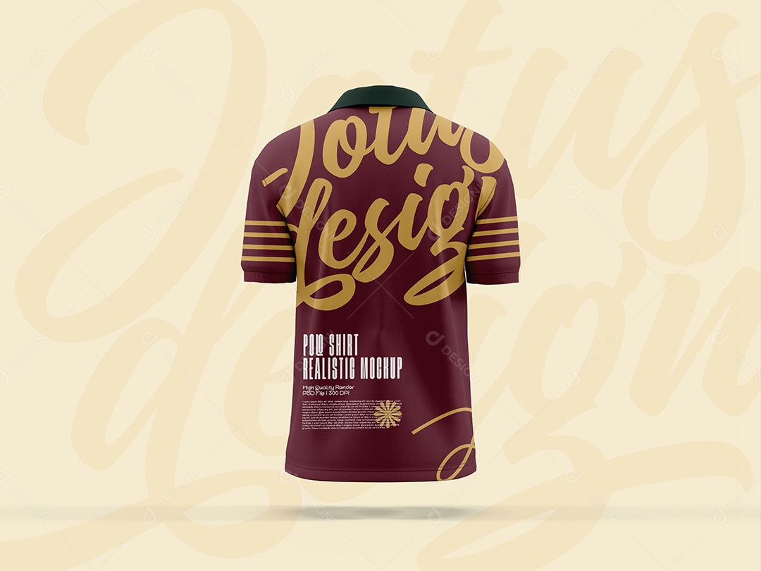 Mockup de Camisa de Costas Para Composição PSD Editável