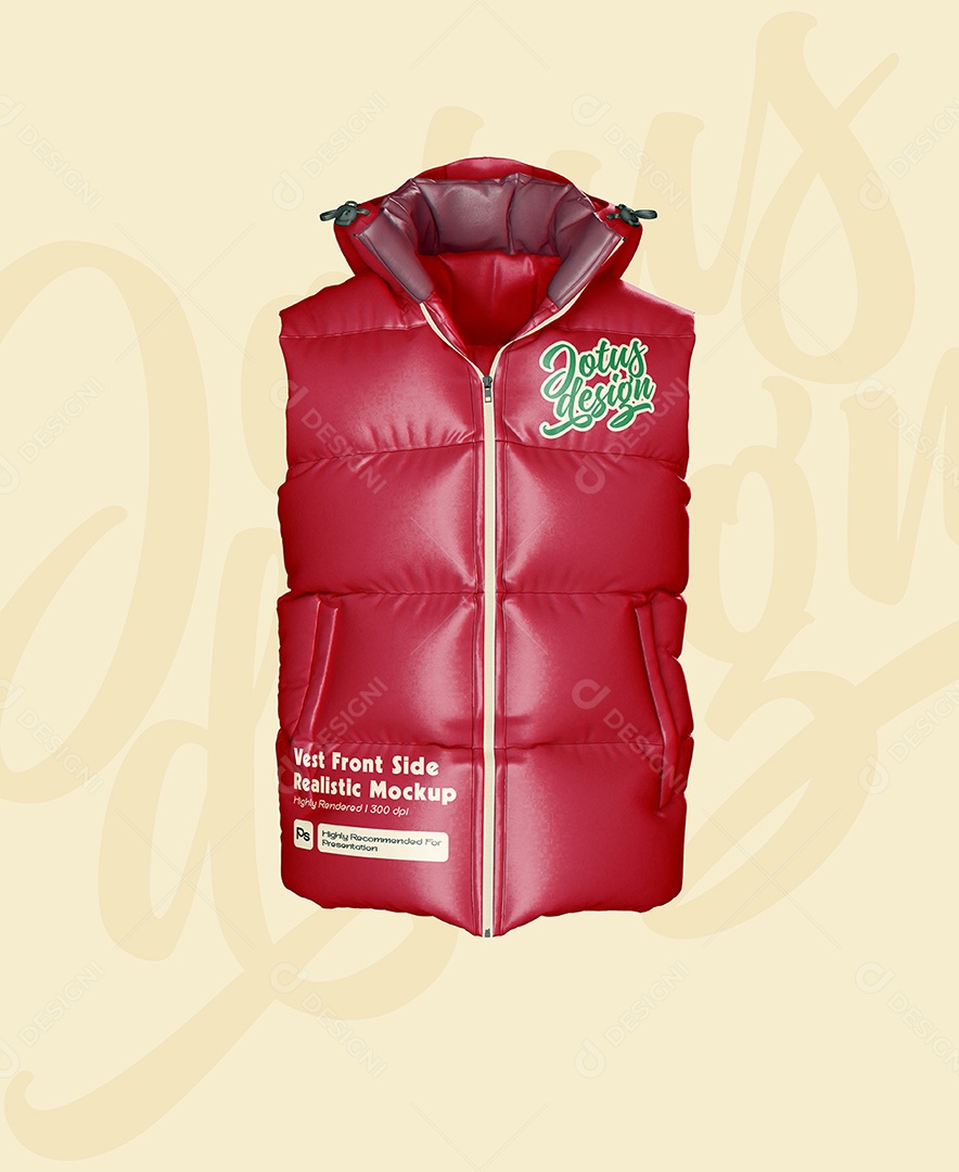 Mockup Jaqueta de Bombeiro Para Composição PSD Editável