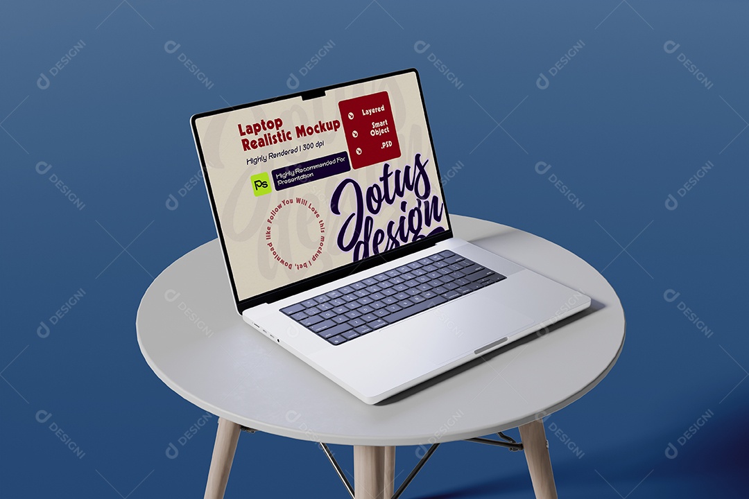 Mockup de Notebook Para Composição PSD Editável