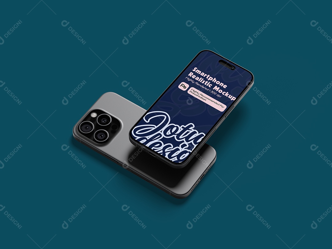 Mockup de Dois Celulares PSD Editável