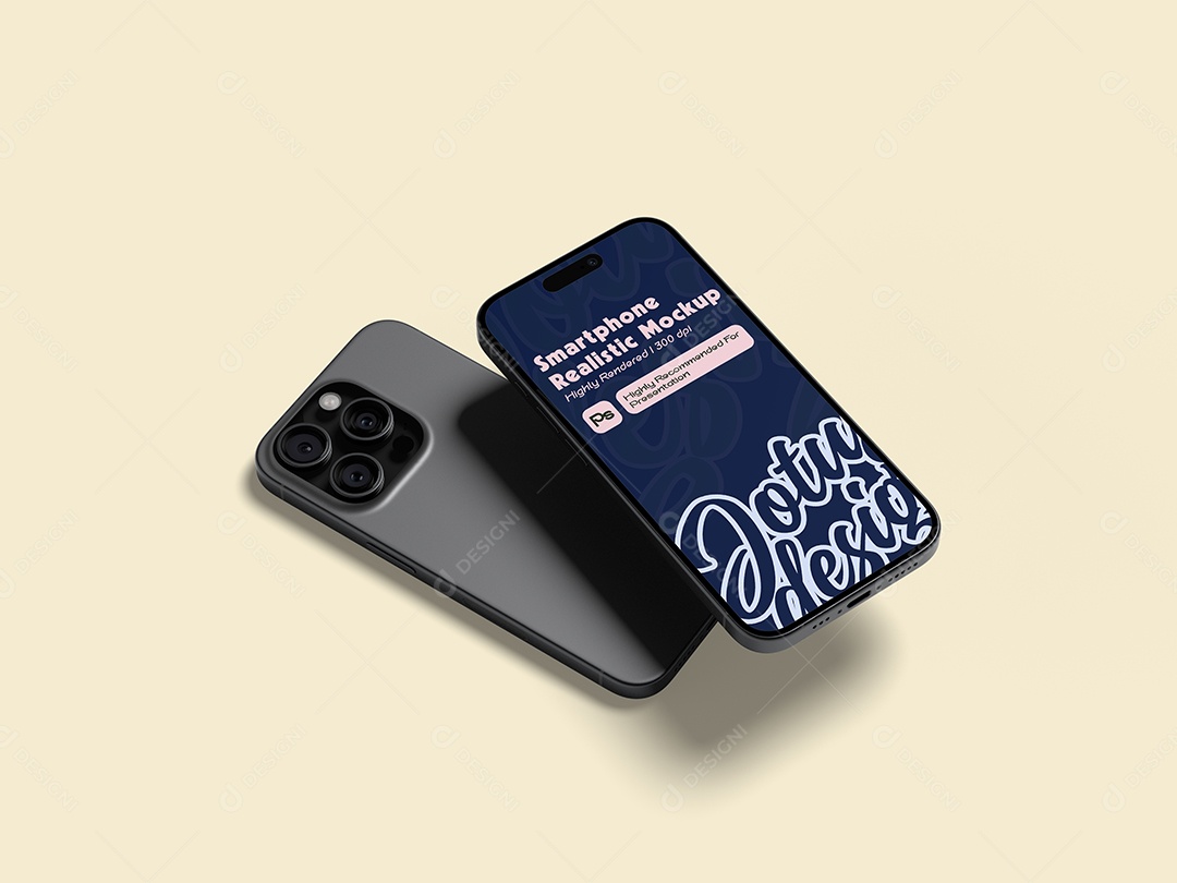 Mockup de Dois Celulares PSD Editável