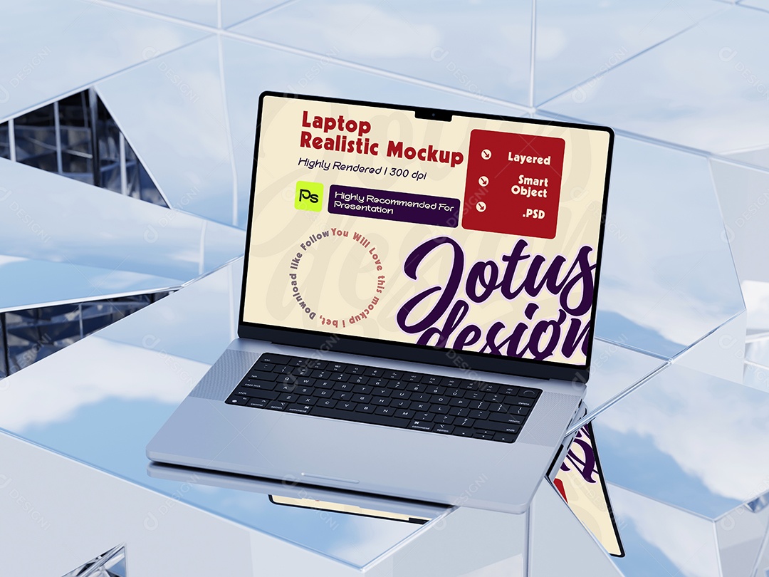 Mockup de Notebook Para Composição PSD Editável