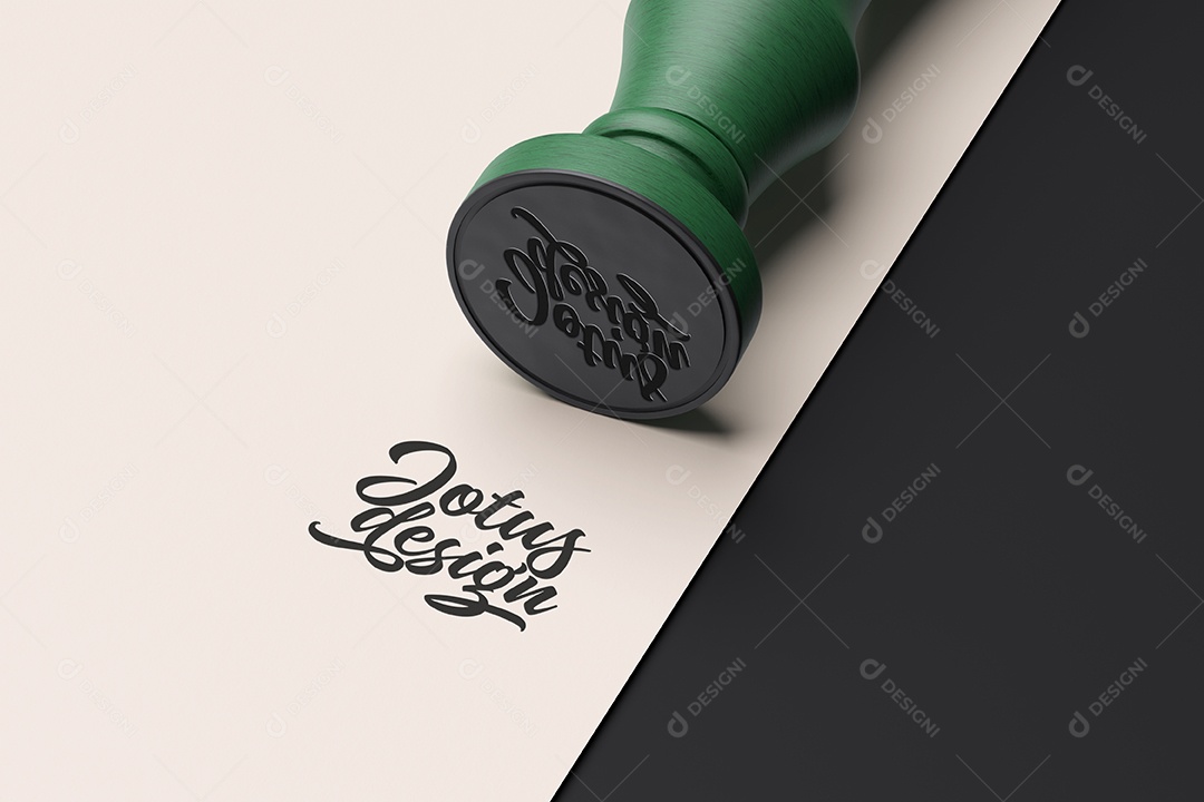 Mockup Empresa de Concreto de Luxo Com Logotipo Carimbo 3D Para Composição PSD